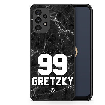 Samsung Galaxy A13 Custom Skal - Svart Marmor Nummer