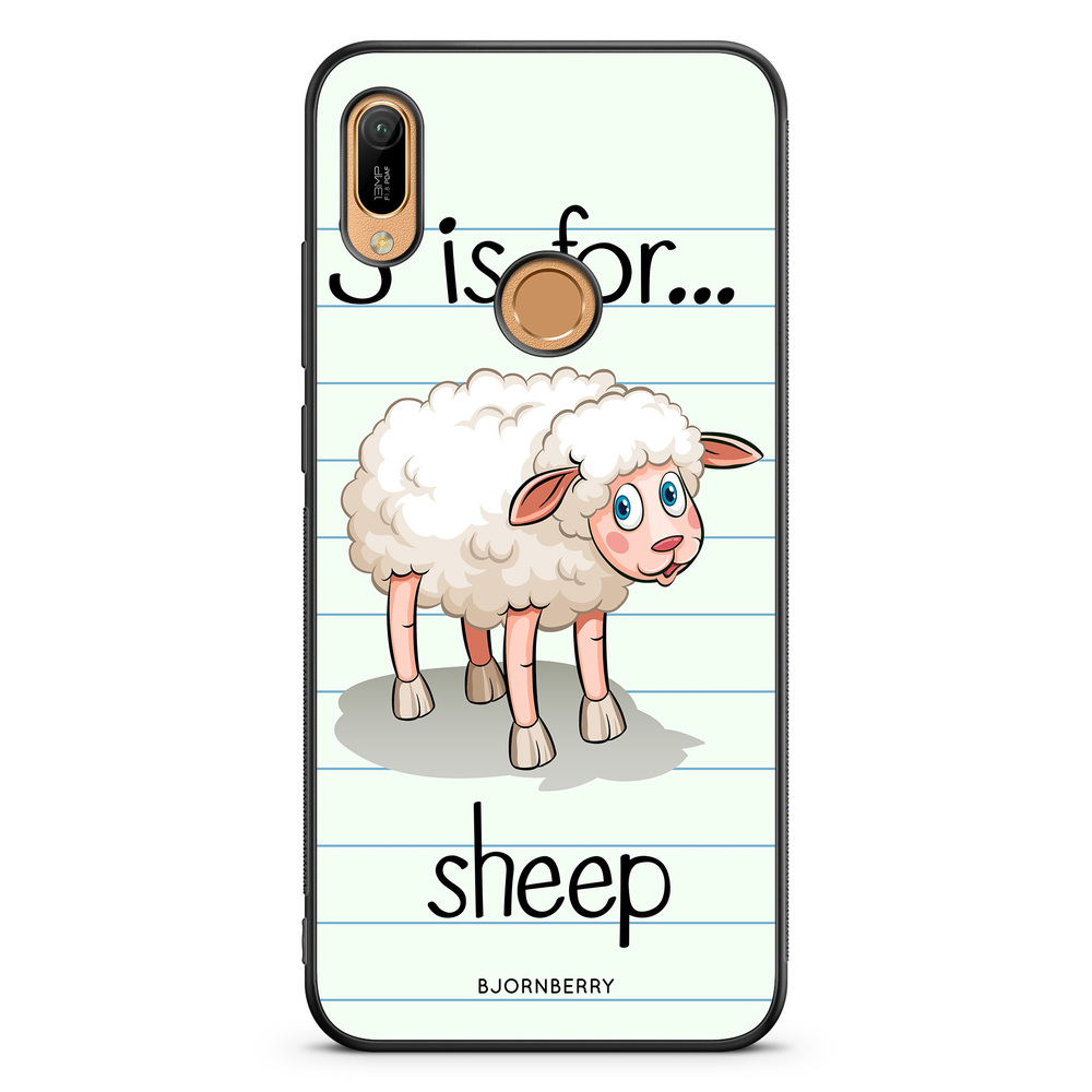 Huawei Y6 2019 Case - S is for Sheep