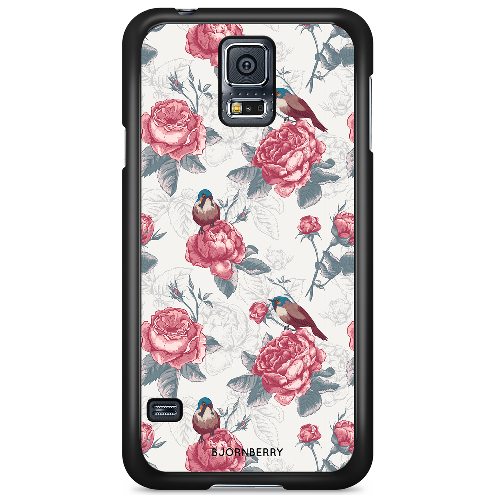 Samsung Galaxy S5/S5 NEO Case - Roses and Birds