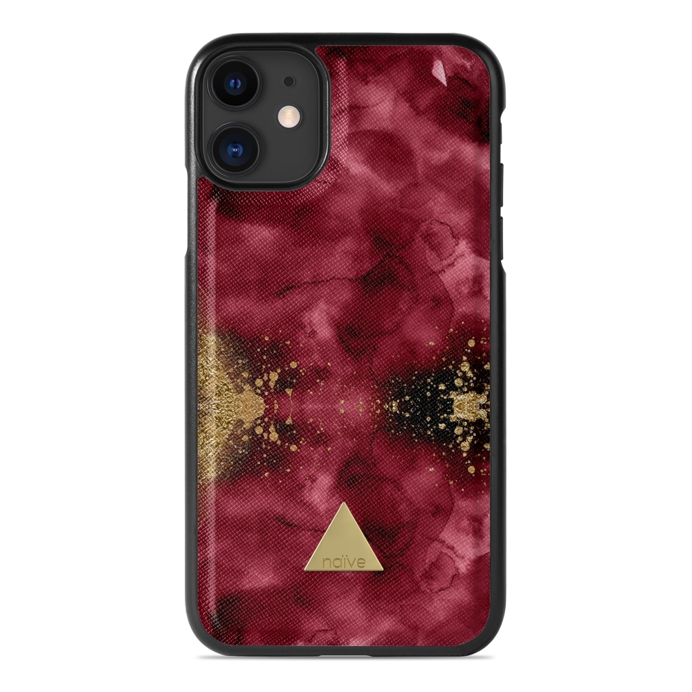 Naive iPhone 11 Case - Burgendy Shimmer