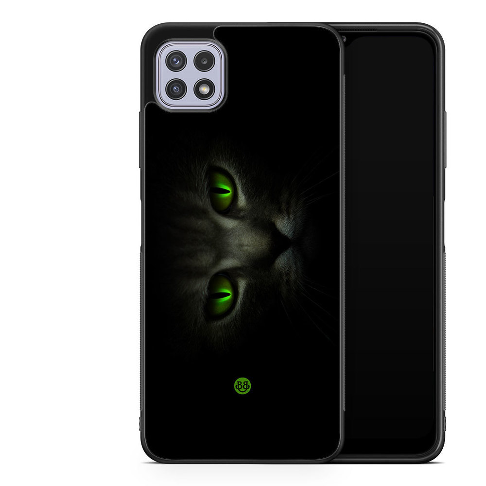 Samsung Galaxy A22 4G Case - Green Cat Eyes