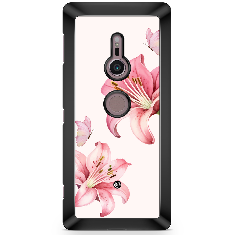 Sony Xperia XZ2 Case  - WILD BLOOM - Pink Lily