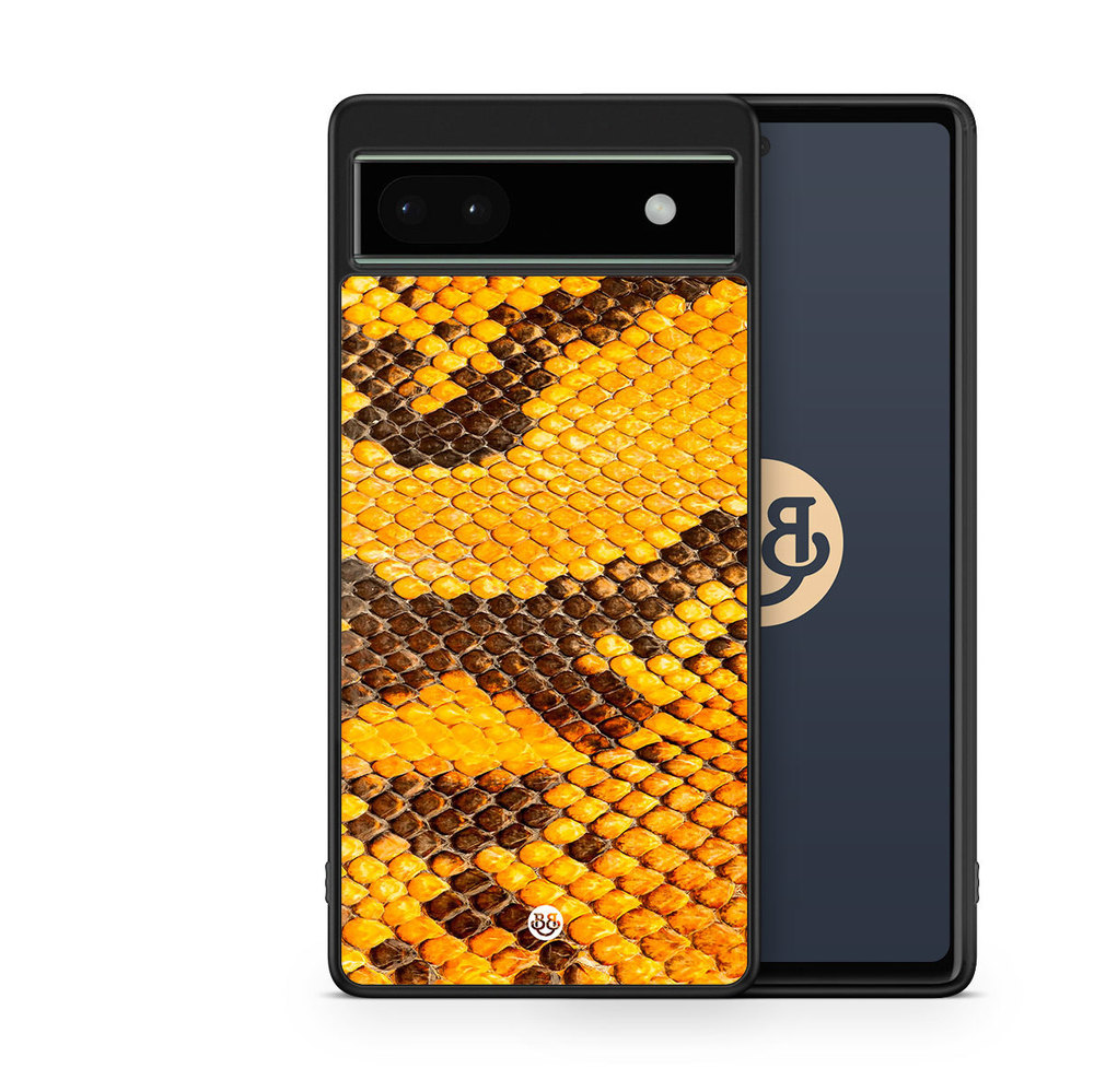 Google Pixel 6a Case - Yellow Snake