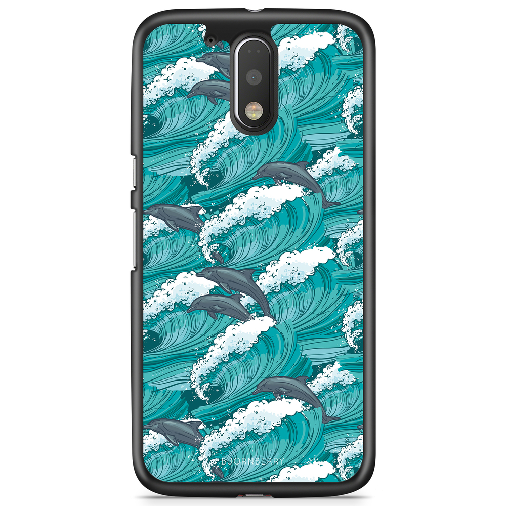 Moto G4/G4 Plus Case - Waves And Dolphins