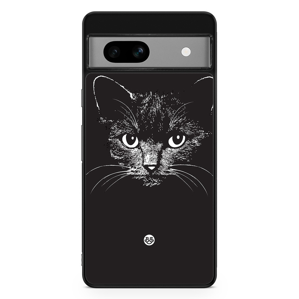 Google Pixel 7a Case - Black/white cat