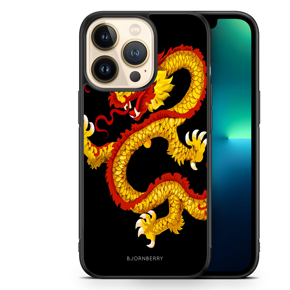 iPhone 13 Pro Case - Yellow Dragon
