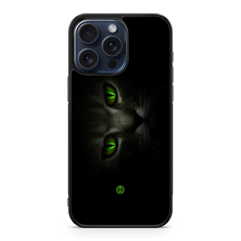 iPhone 15 Pro Max Case - Green Cat Eyes