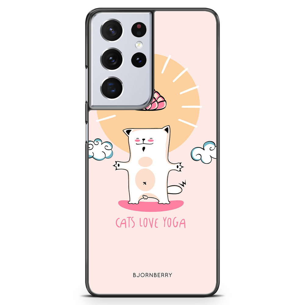 Samsung Galaxy S21 Ultra Case - Yoga Cat Nr1