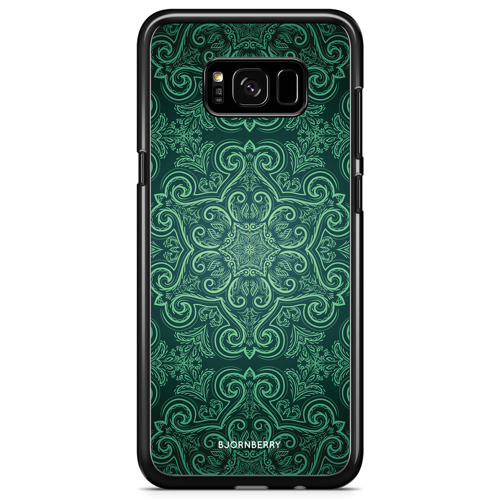 Samsung Galaxy S8 Plus Case - Green Retro Pattern