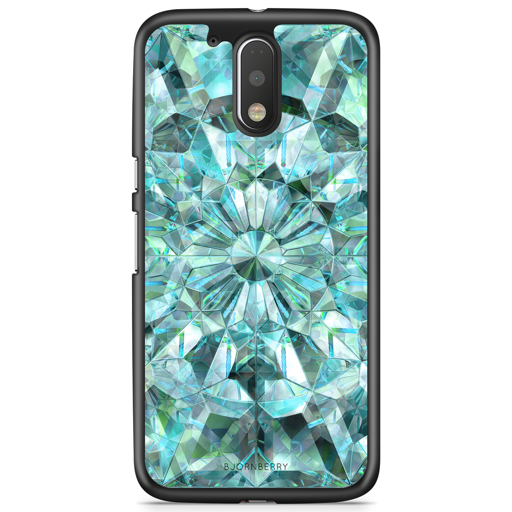 Moto G4/G4 Plus Case - Green Crystals