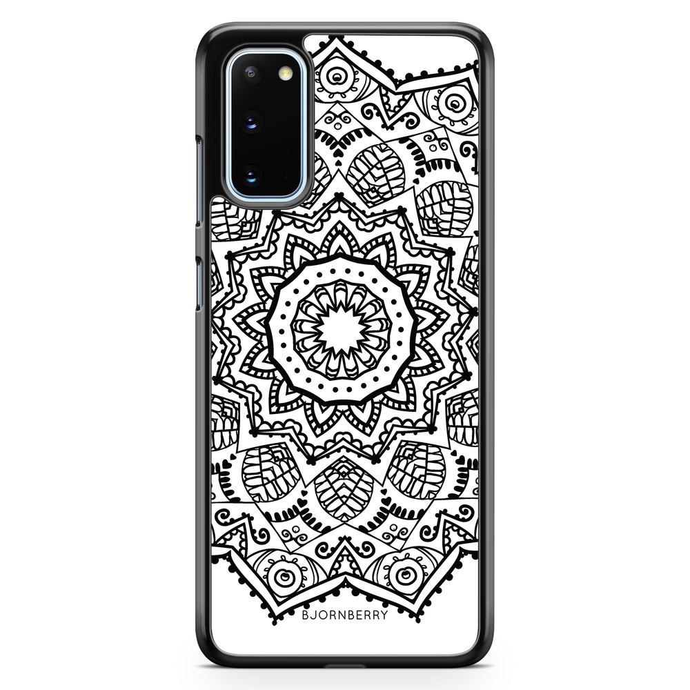 Samsung Galaxy S20 Case - Black Mandala