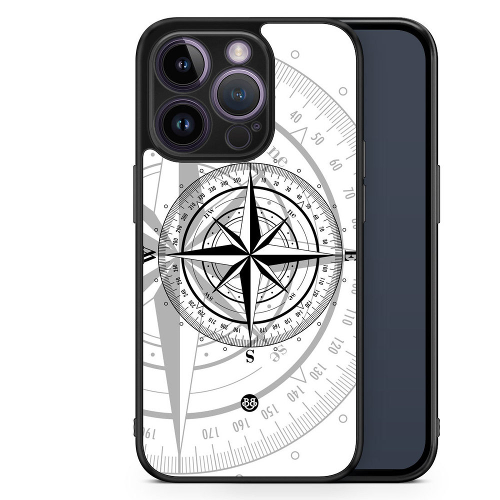 iPhone 14 Pro Case - Compass White