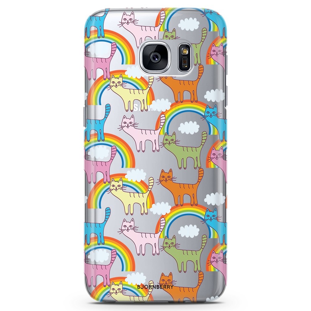 Samsung Galaxy S7 TPU Case - Cats & Rainbows