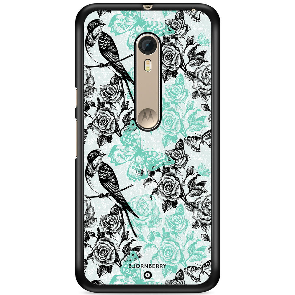 Moto X Style Case - Birds & Roses