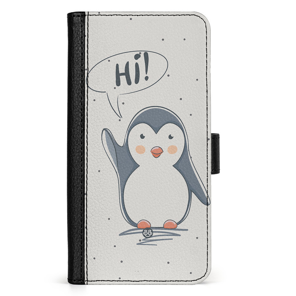 Doro 8050 Wallet Case - Cute Penguin