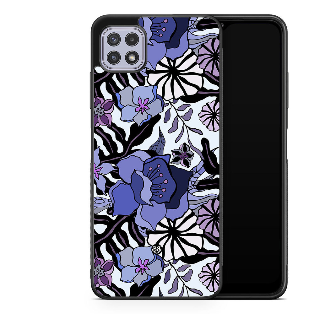 Samsung Galaxy A22 4G Case - Purple Flowers