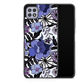 Samsung Galaxy A22 4G Case - Purple Flowers
