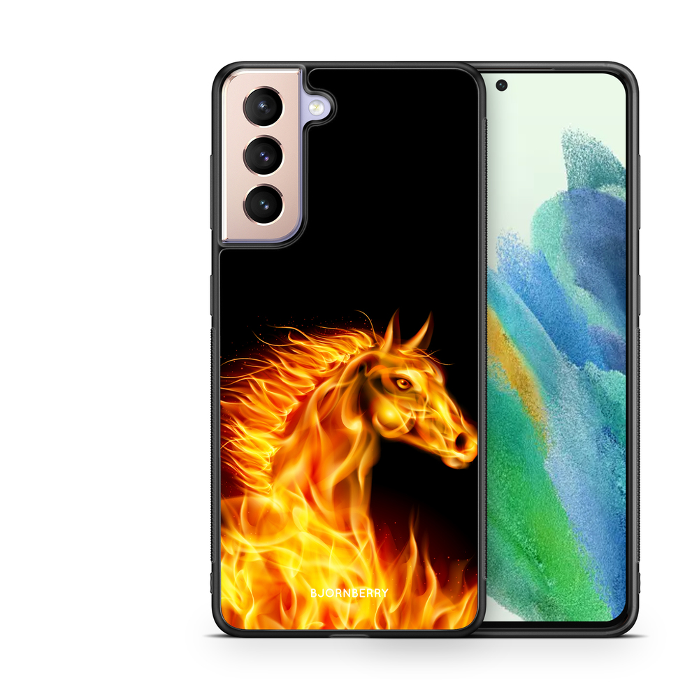 Samsung Galaxy S21 FE 5G Case - Flames Horse