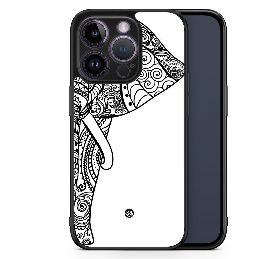 iPhone 14 Pro Case - Mandala Elephant
