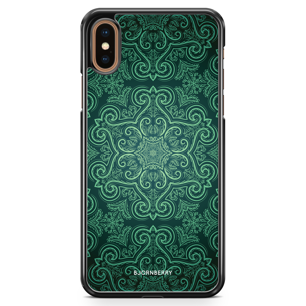iPhone XS Max Case - Green Retro Pattern
