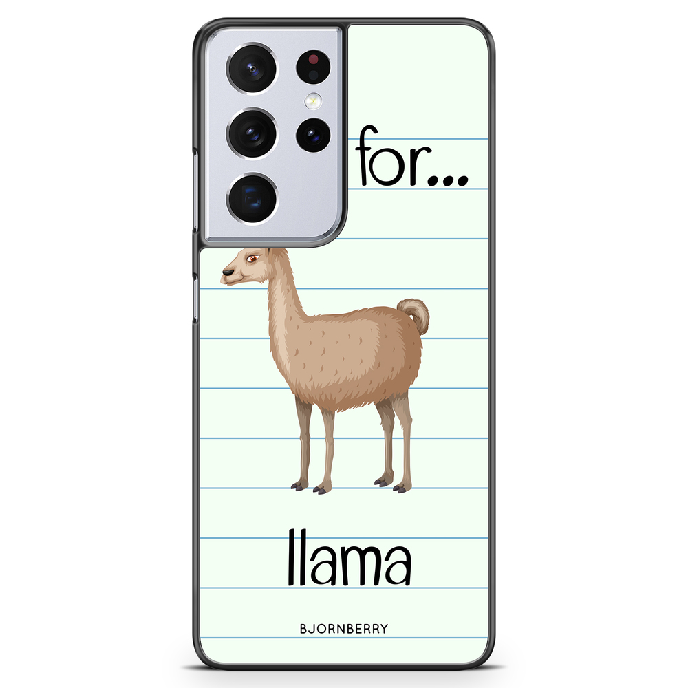 Samsung Galaxy S21 Ultra Case - L Is For Llama