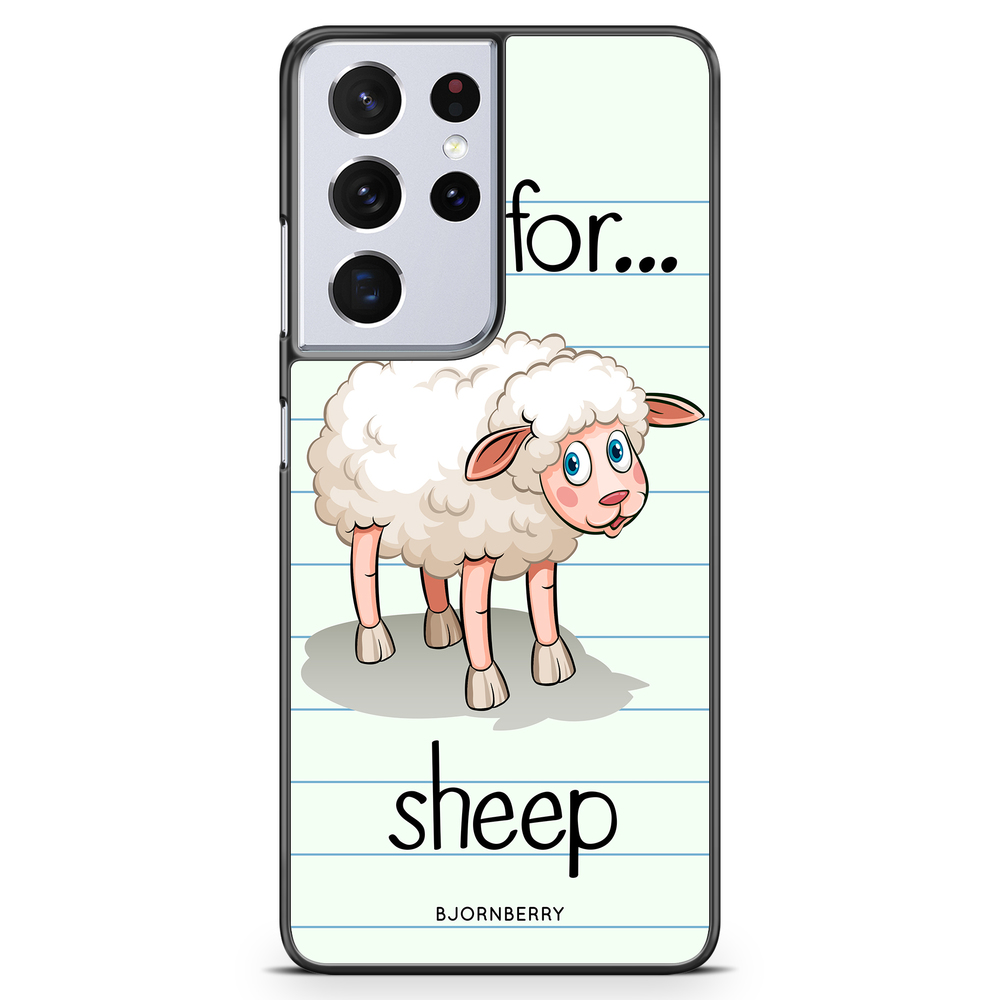 Samsung Galaxy S21 Ultra Case - S is for Sheep
