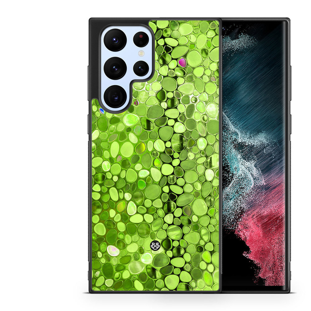 Samsung Galaxy S23 Ultra 5G Case - Stained Glass Green