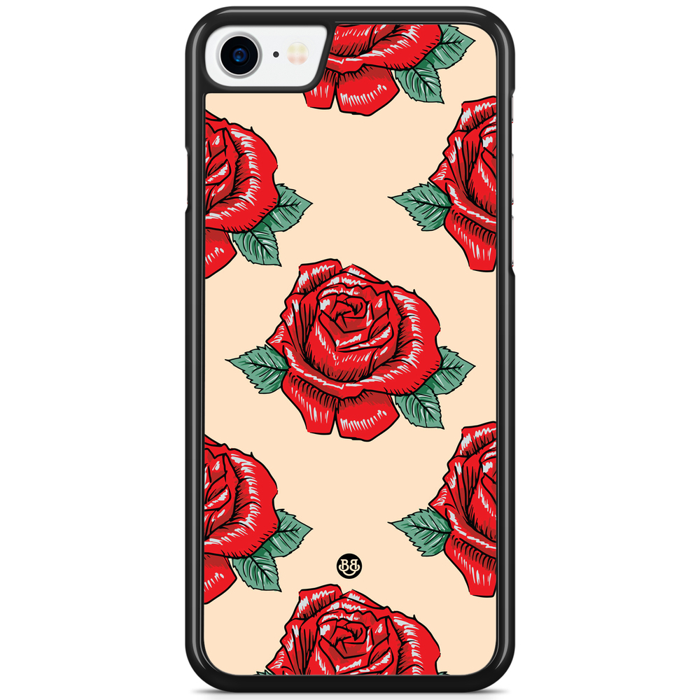 iPhone 8/SE (2020) Skal - Rose Pattern