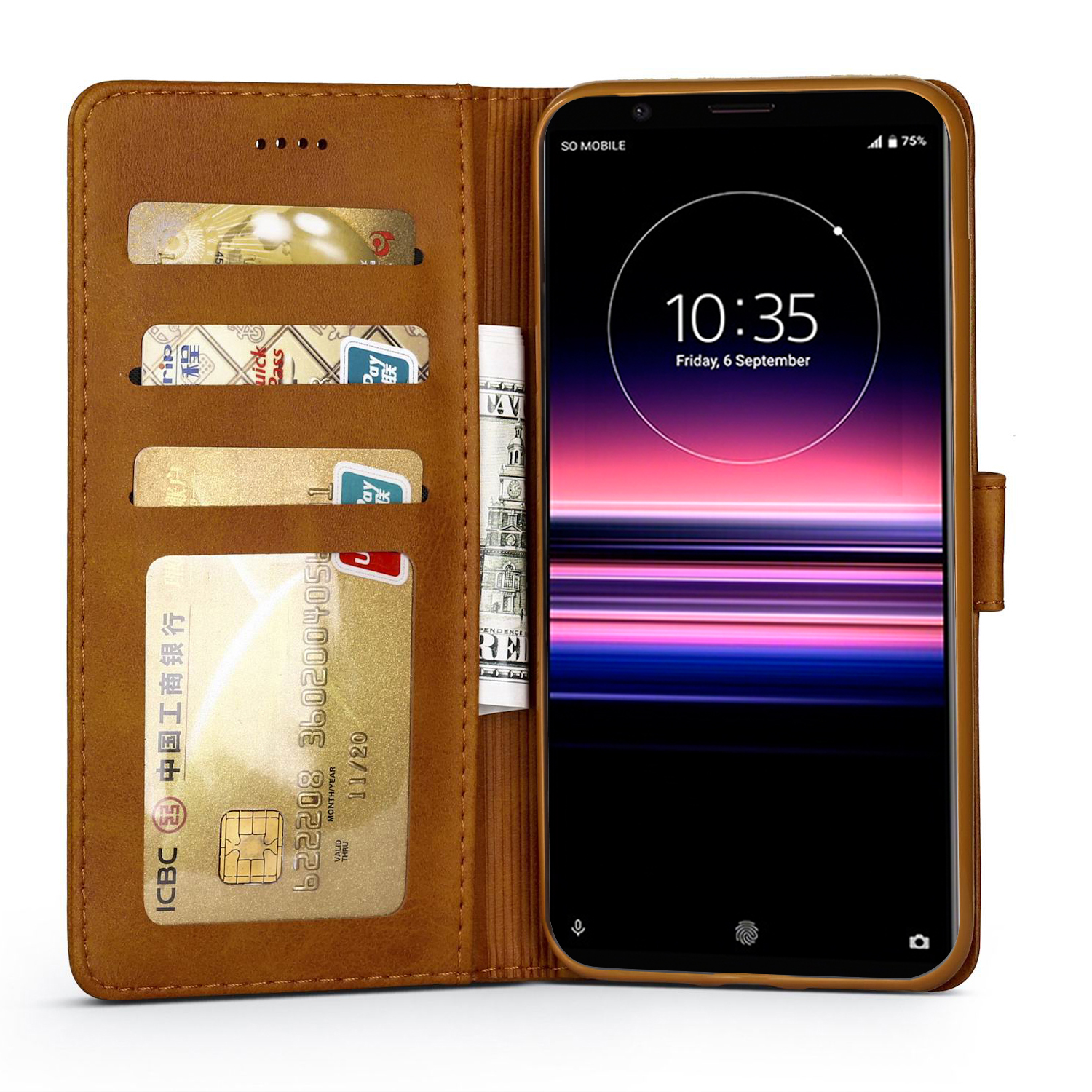 Sony Xperia L4 Wallet Case - Brown - 6