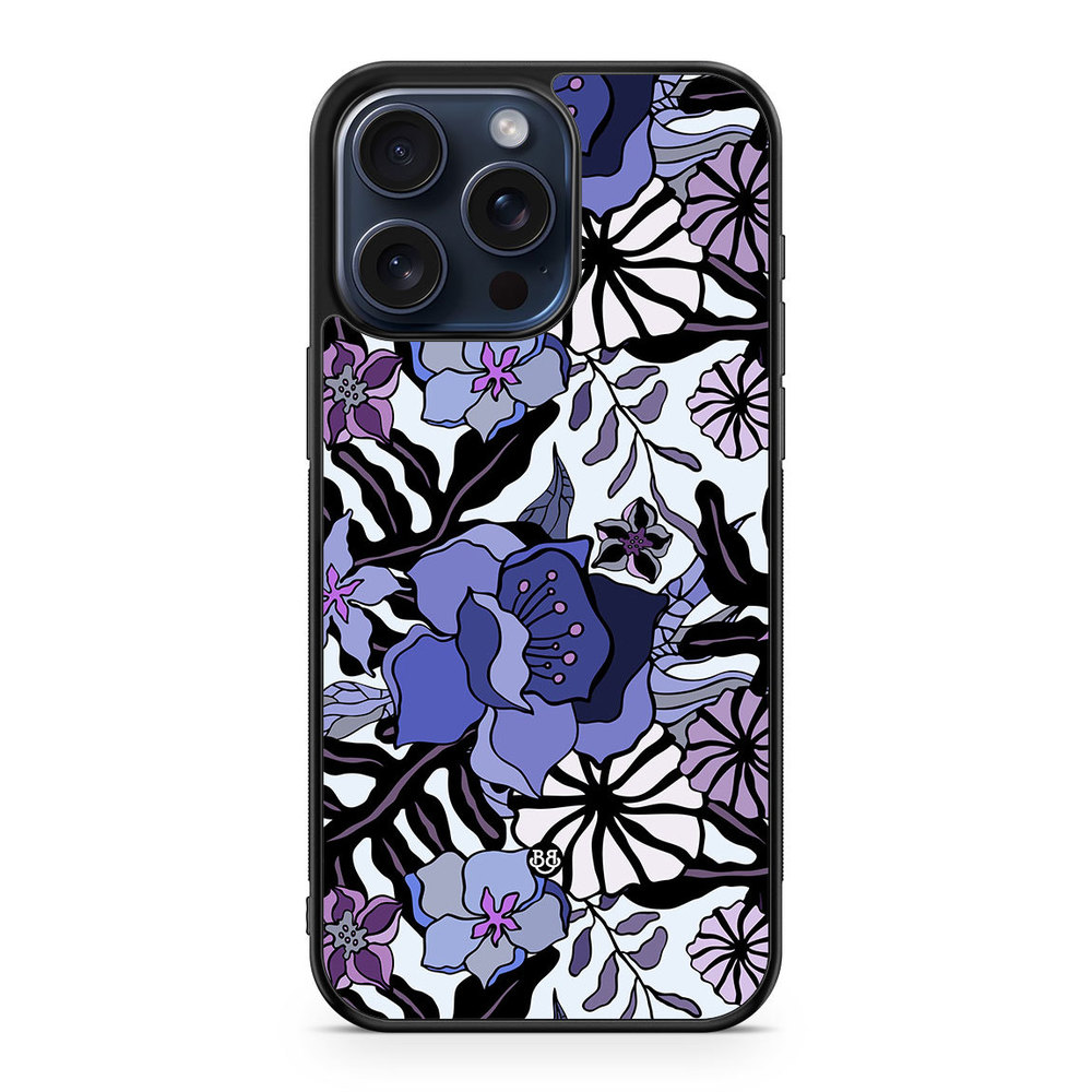 iPhone 15 Pro Max Case - Purple Flowers