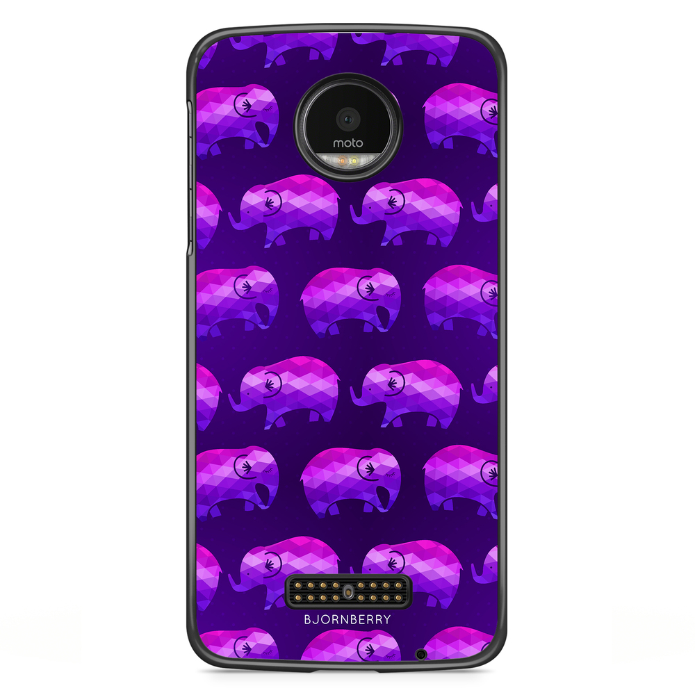 Moto Z2 Play Case - Purple Elephant