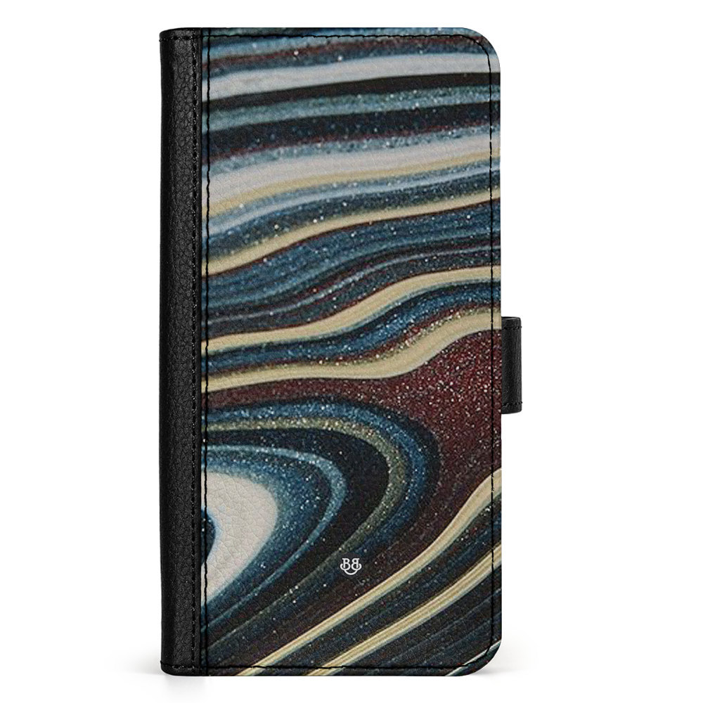 Samsung Galaxy A36 Wallet Case - Malachite Pattern