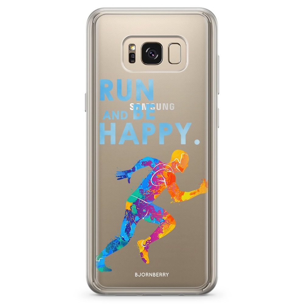 Samsung Galaxy S8 Plus Fashion Skal - Run And Be Happy