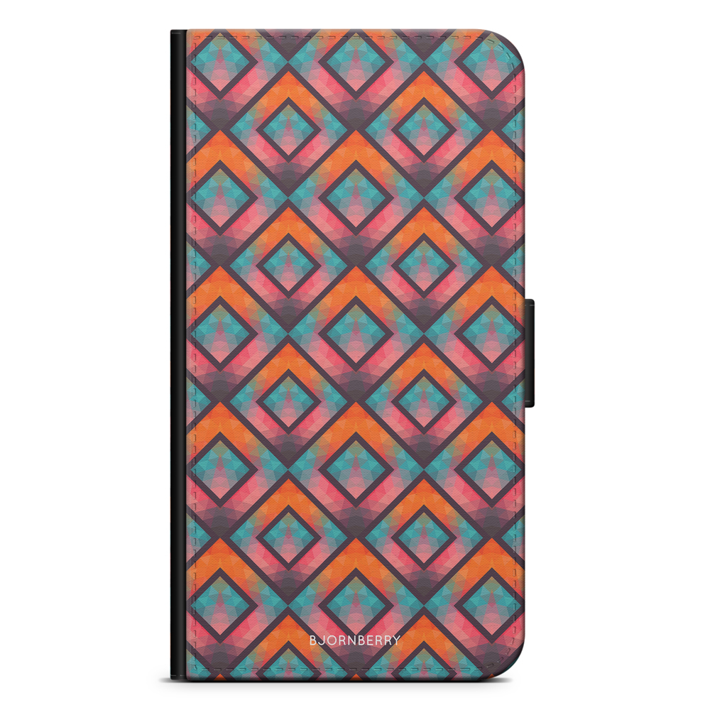Huawei P Smart (2018) Wallet Case - Retro Squares