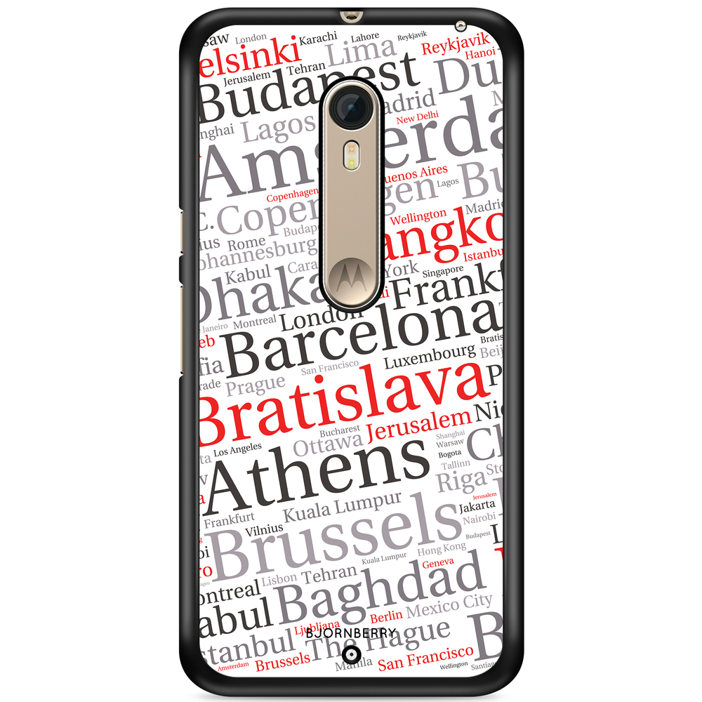 Moto X Style Case - City Names