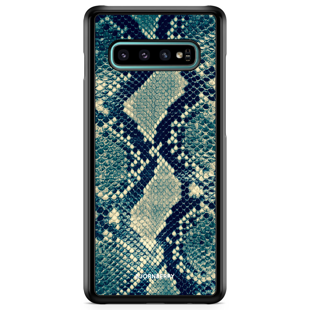 Samsung Galaxy S10 Plus Case - Blue Snakeskin