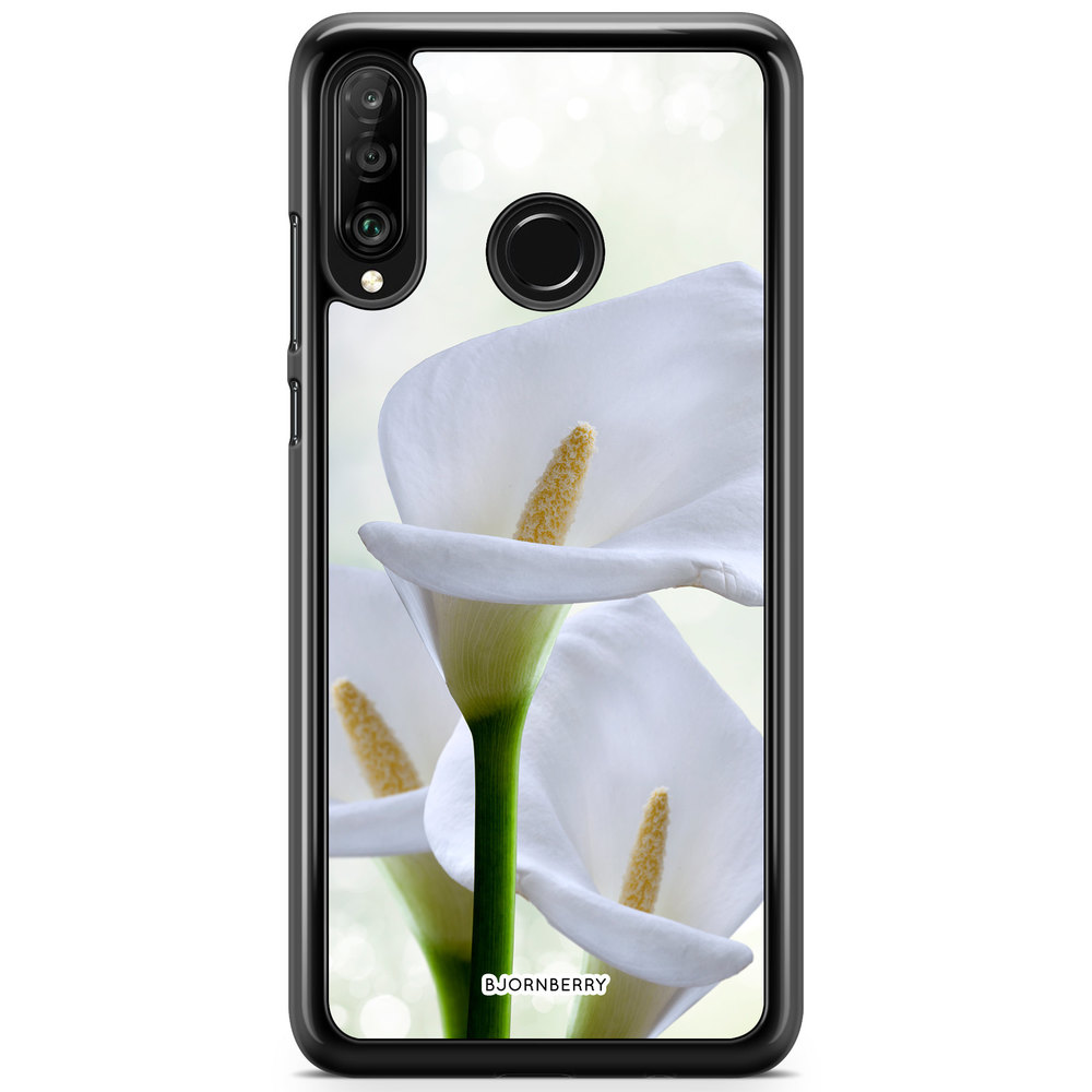 Huawei P30 Lite Case - White flower