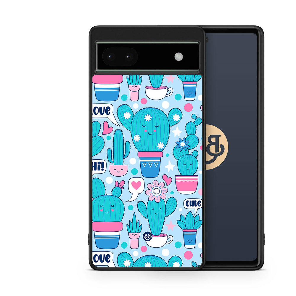 Google Pixel 6a Case - Cute Cactus