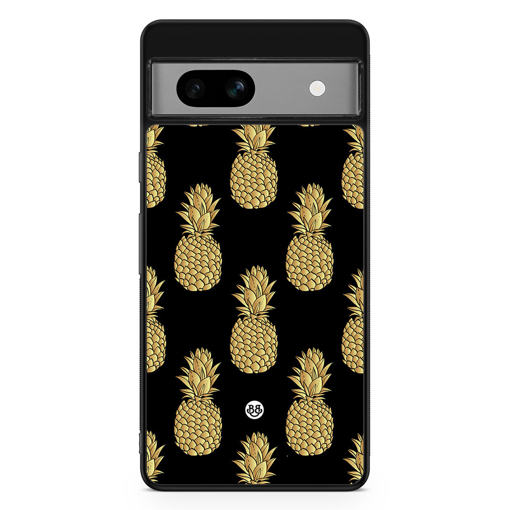 Google Pixel 7a Case - Gold Pineapples