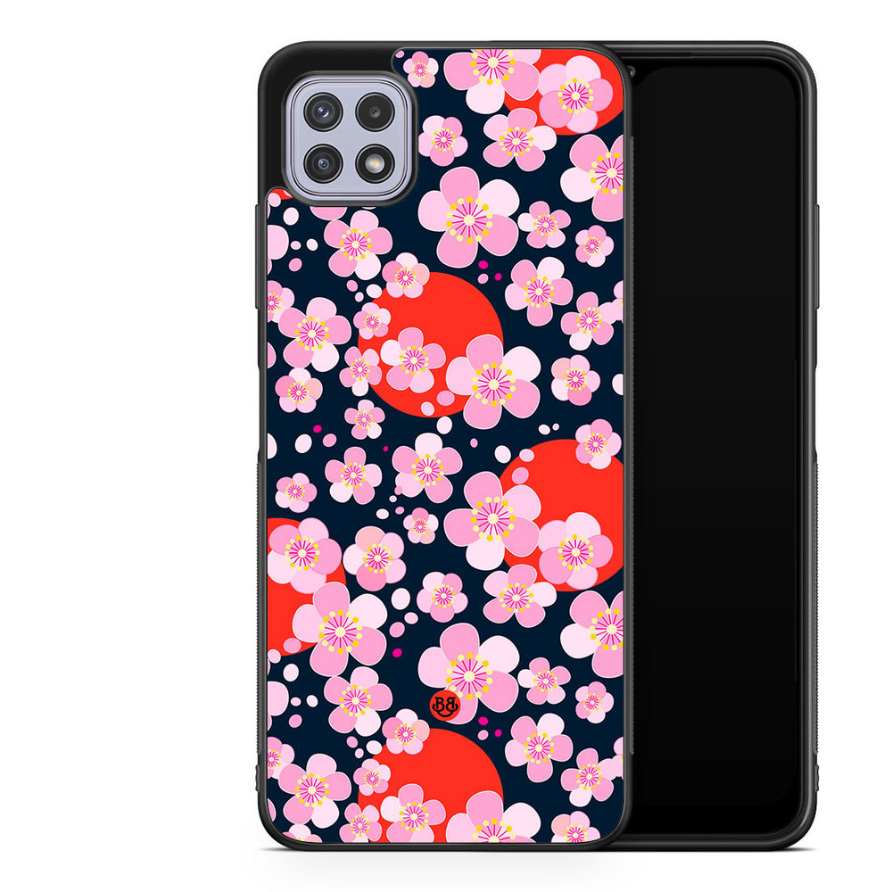 Samsung Galaxy A22 4G Case - Japanese Flowers