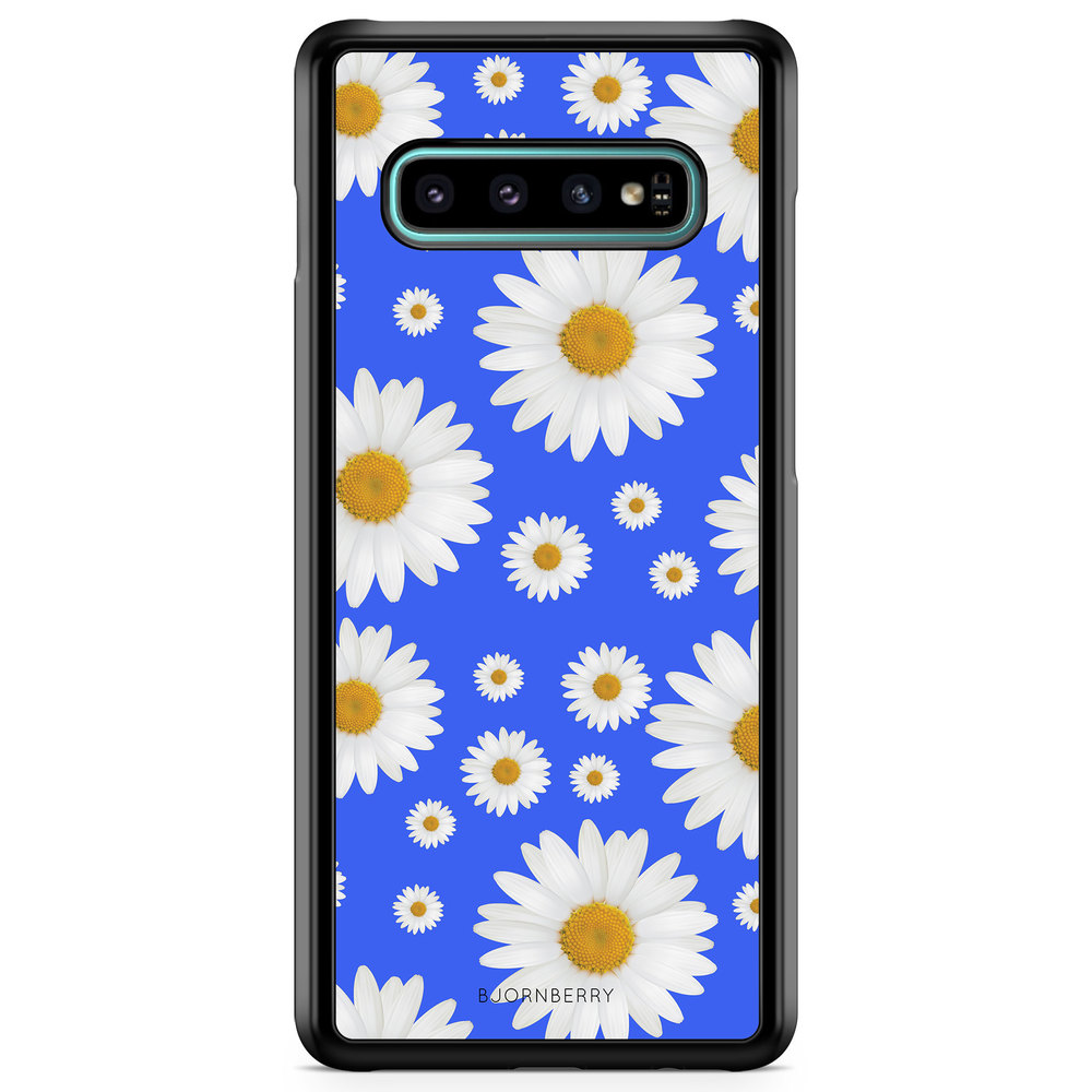 Samsung Galaxy S10 Plus Case - Blue Daisy Flowers
