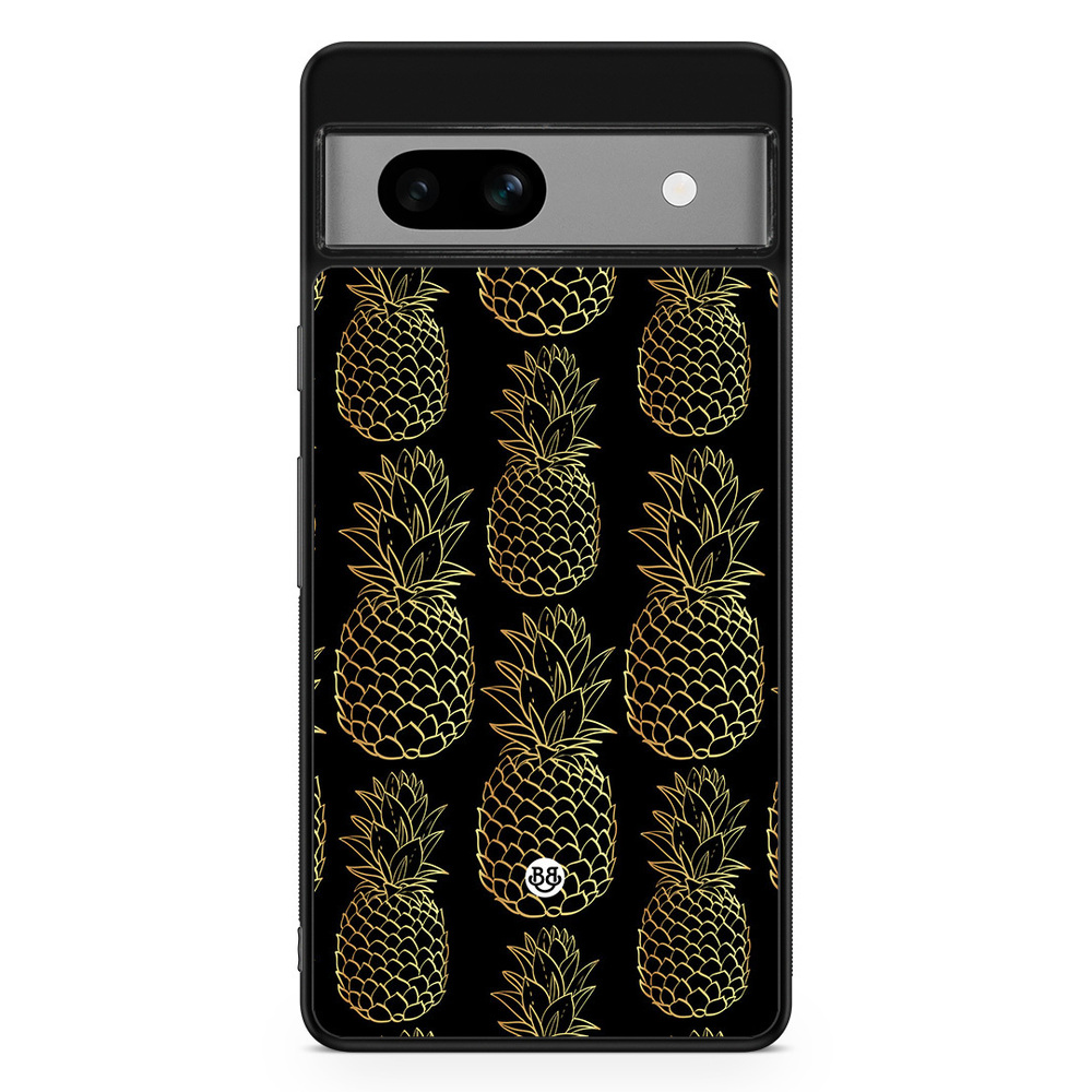 Google Pixel 7a Case - Gold Pineapples