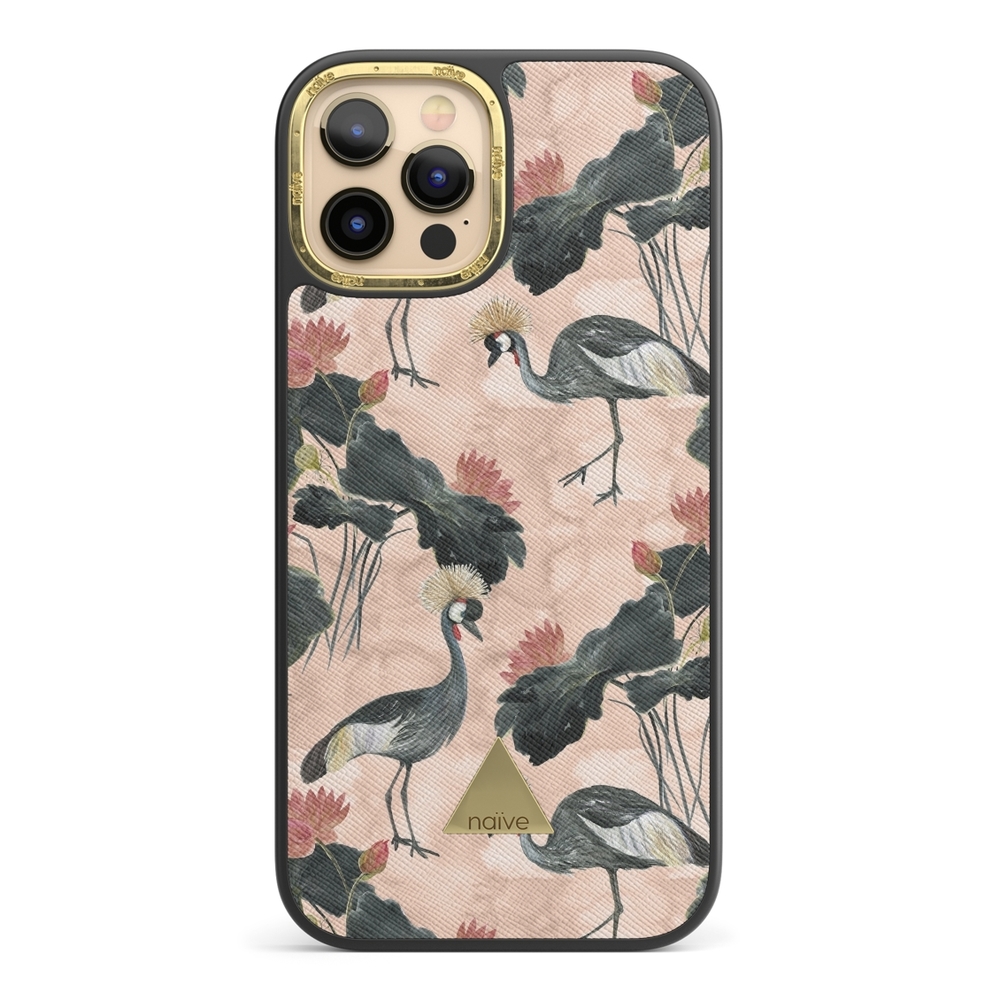 Naive iPhone 12 Pro Case - Crowned Bird