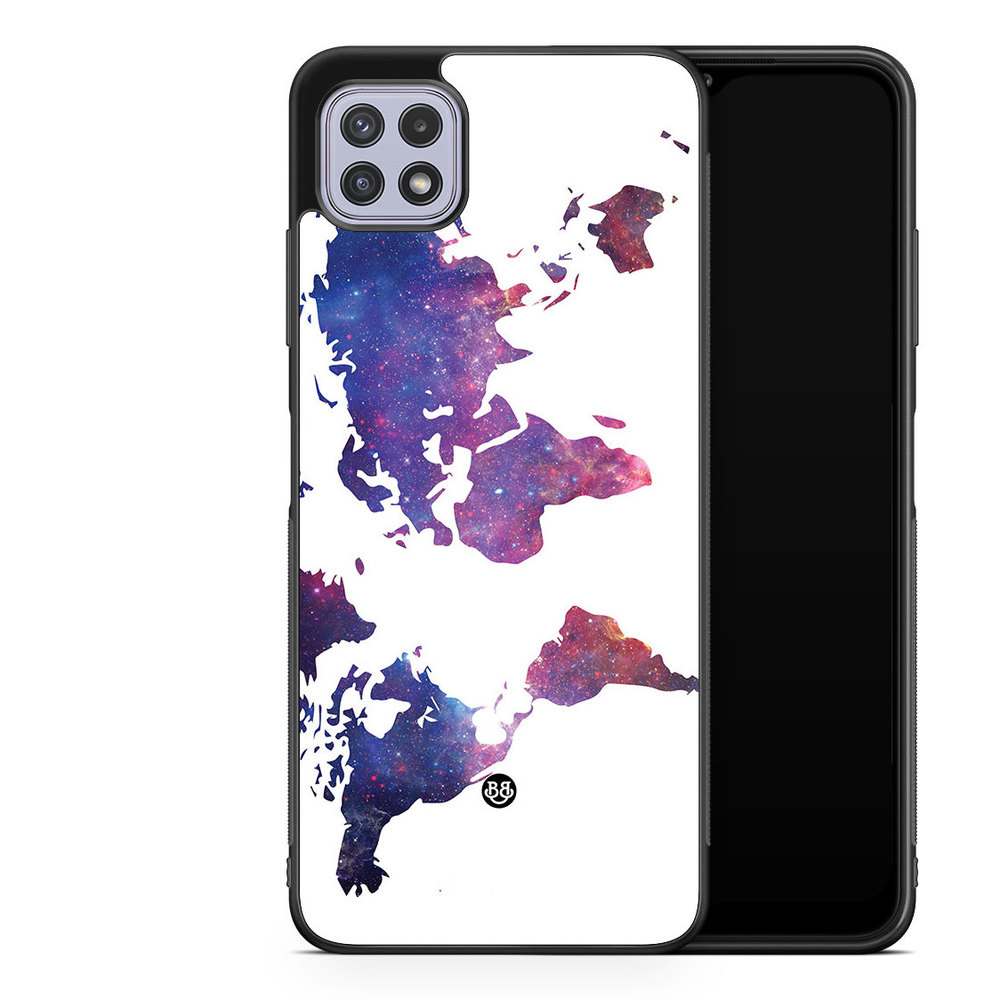 Samsung Galaxy A22 4G Case - World Map Space