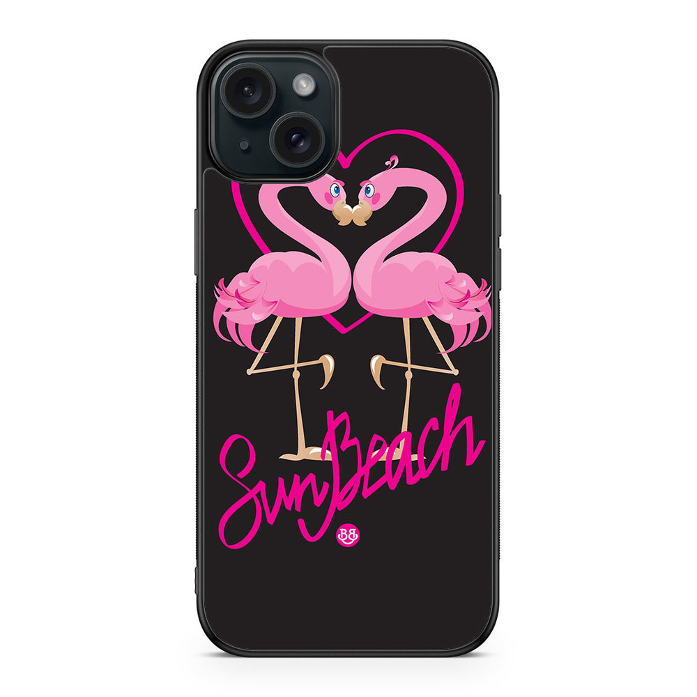 iPhone 15 Plus Case - Sun Beach Flamingo