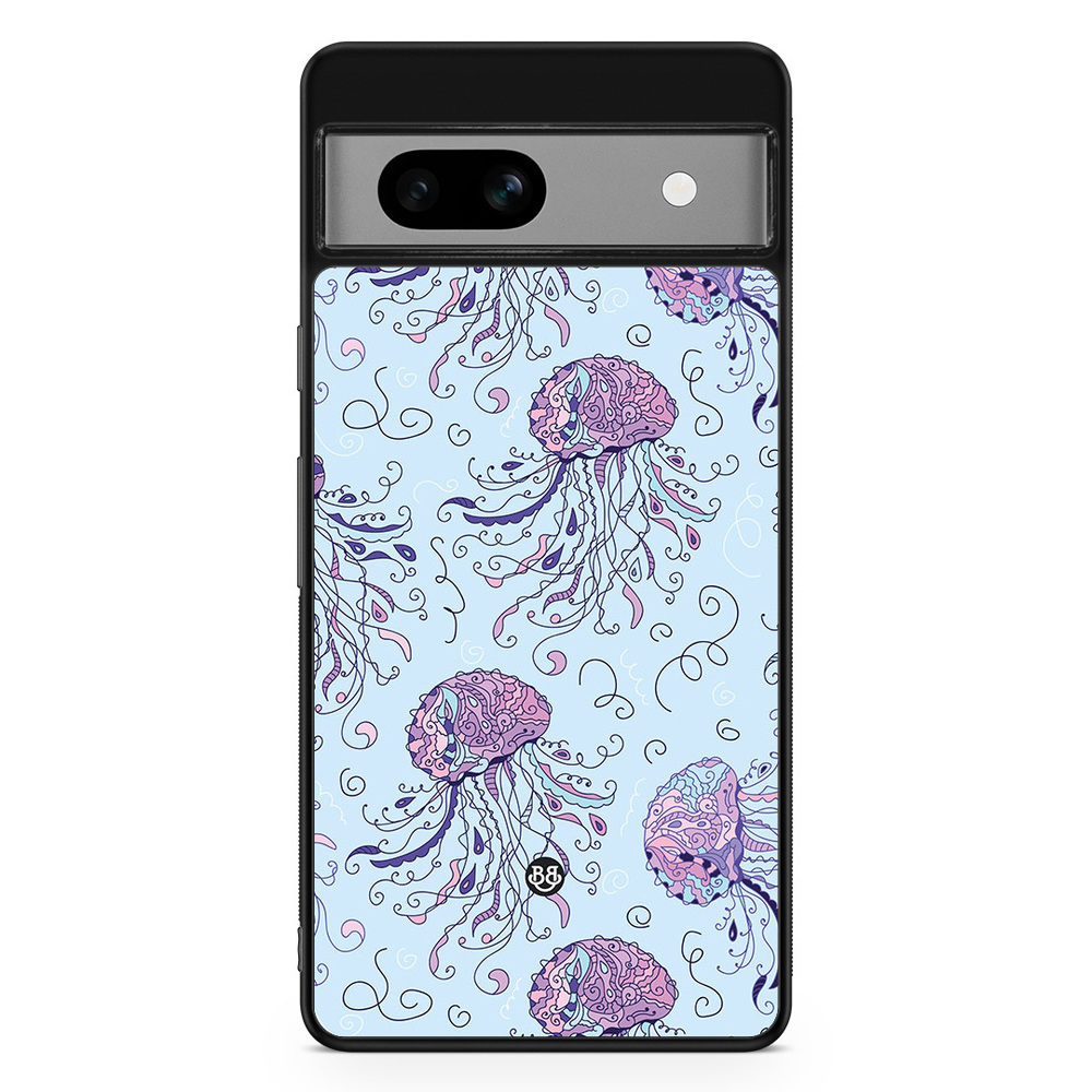 Google Pixel 7a Case - Jellyfish Pattern