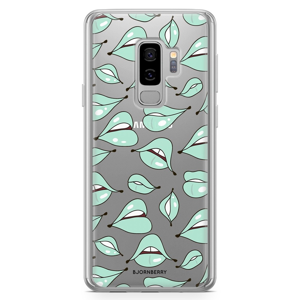 Samsung Galaxy S9 Plus Fashion Case - Green Lips