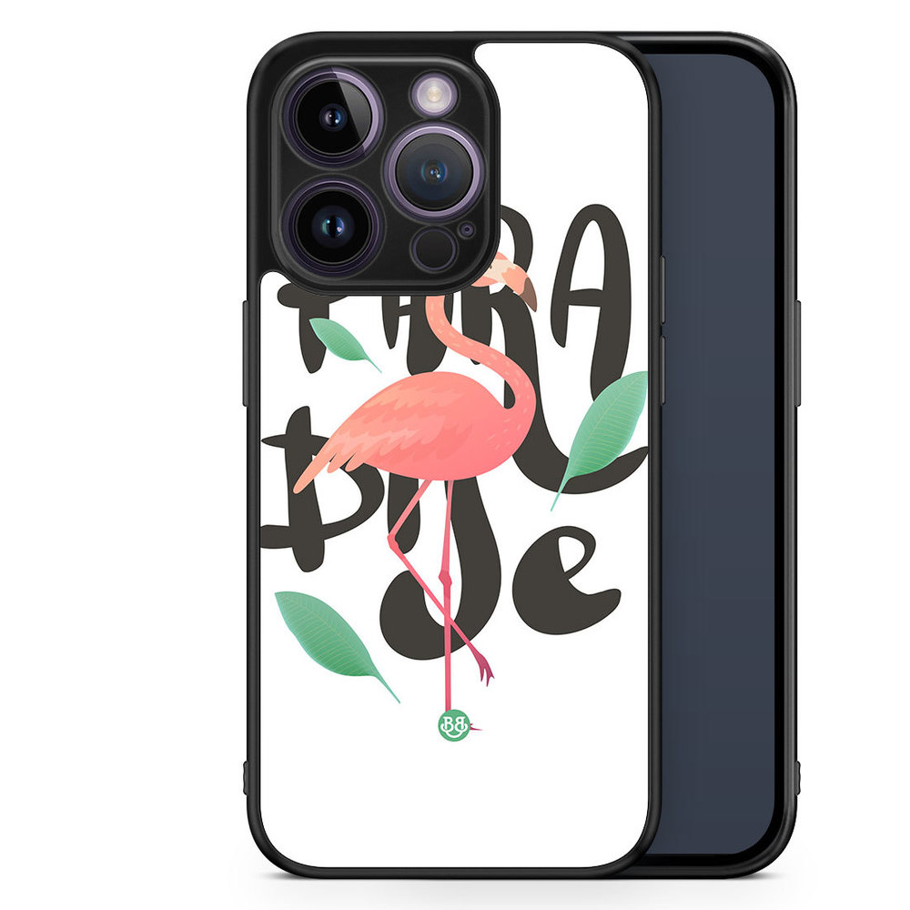 iPhone 14 Pro Case - Paradise Flamingo