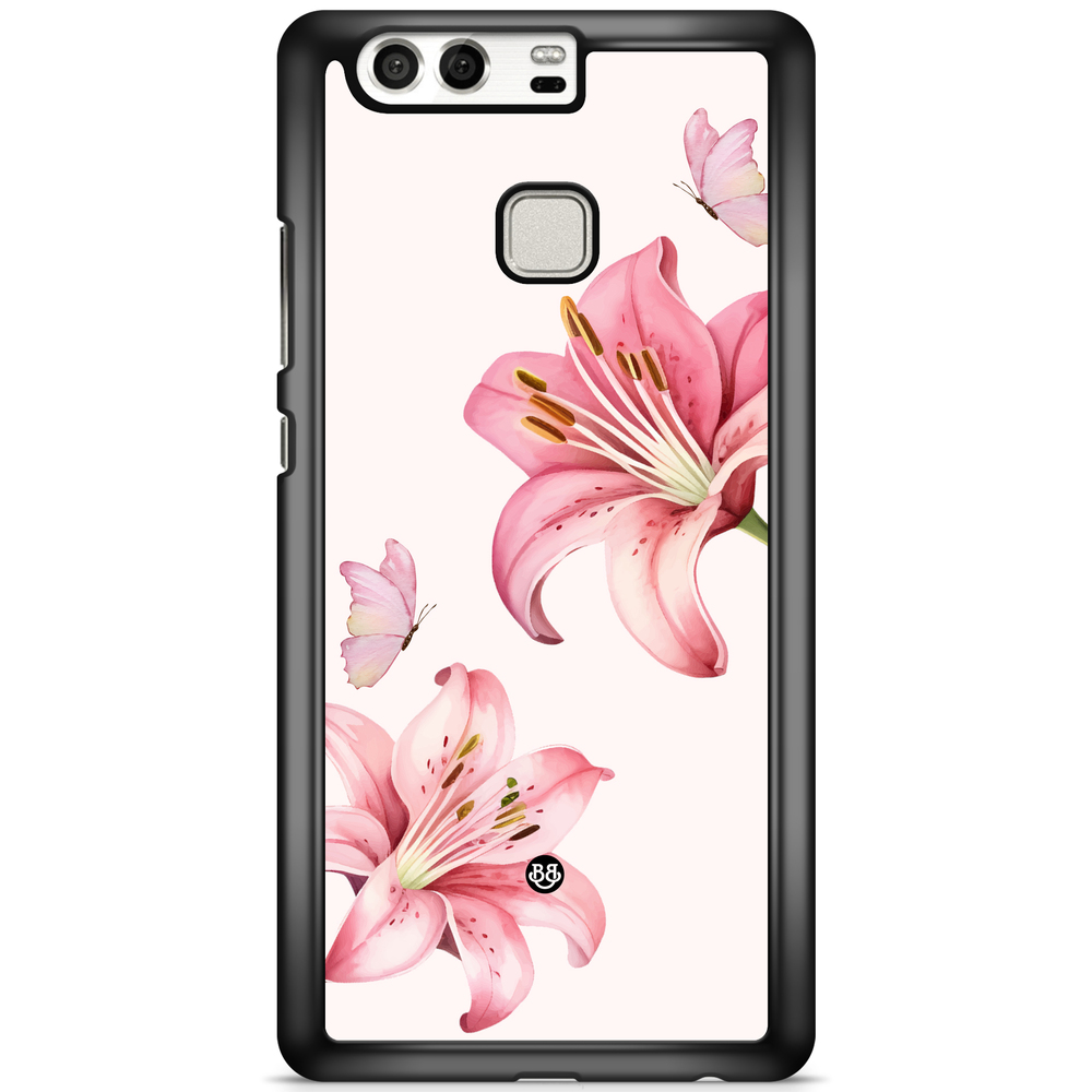 Huawei P9 Case - WILD BLOOM - Pink Lily