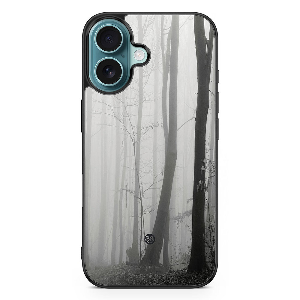 iPhone 16 Case - Black/White Autumn